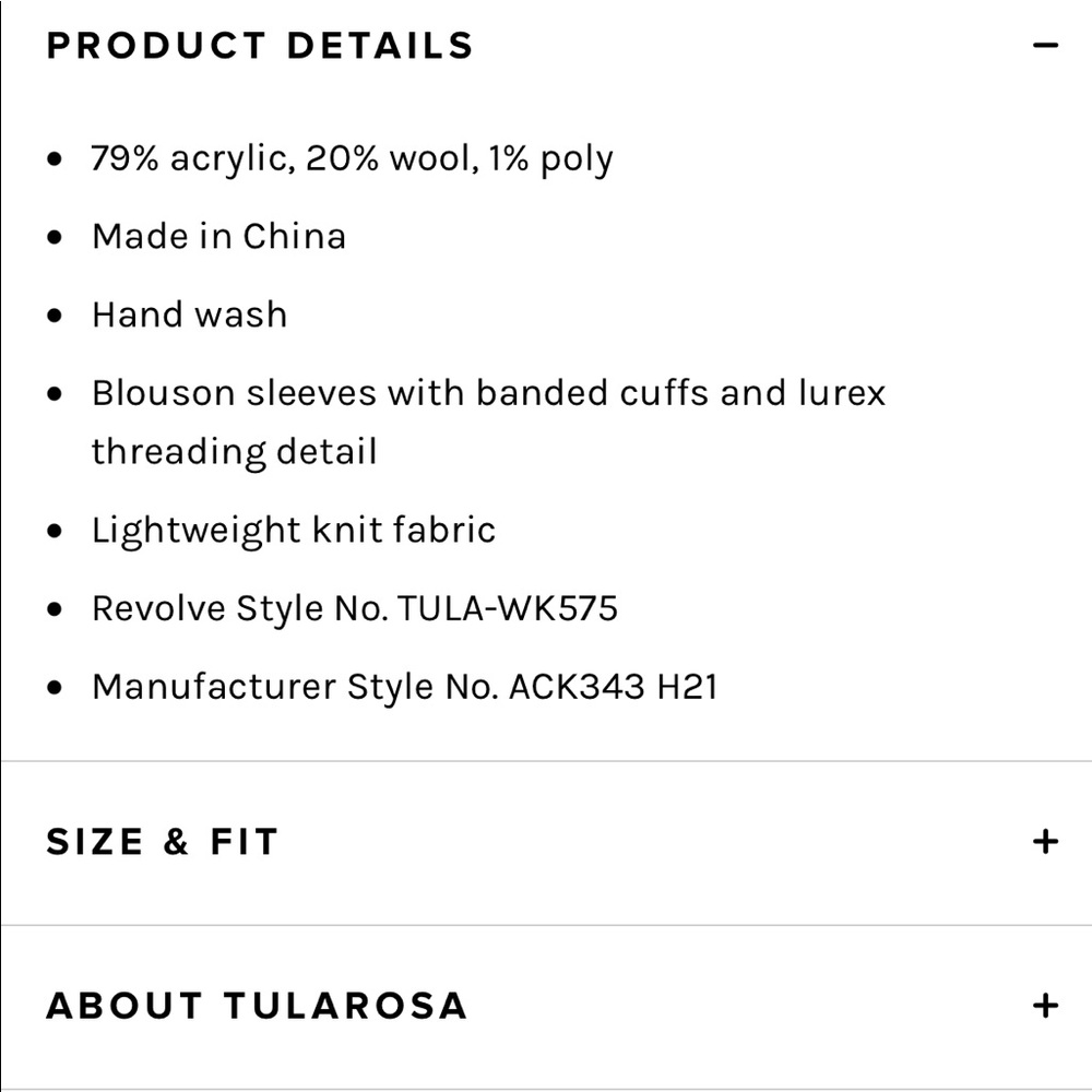 NEW Tularosa Hady Sweater Multi XS - Picture 6 of 7